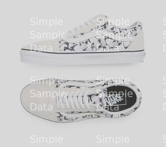 VANS | OLD SKOOL (BUTTERFLY) TRUE WHITE | BLACK