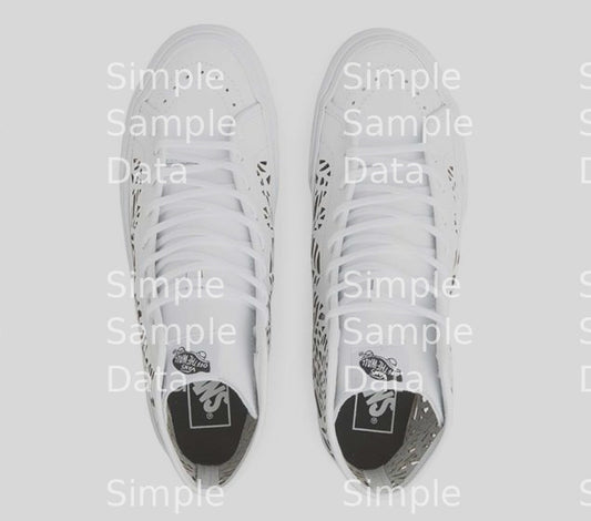 VANS | SK8-HI DECON (CUTOUT)| LEAVES/WHITE